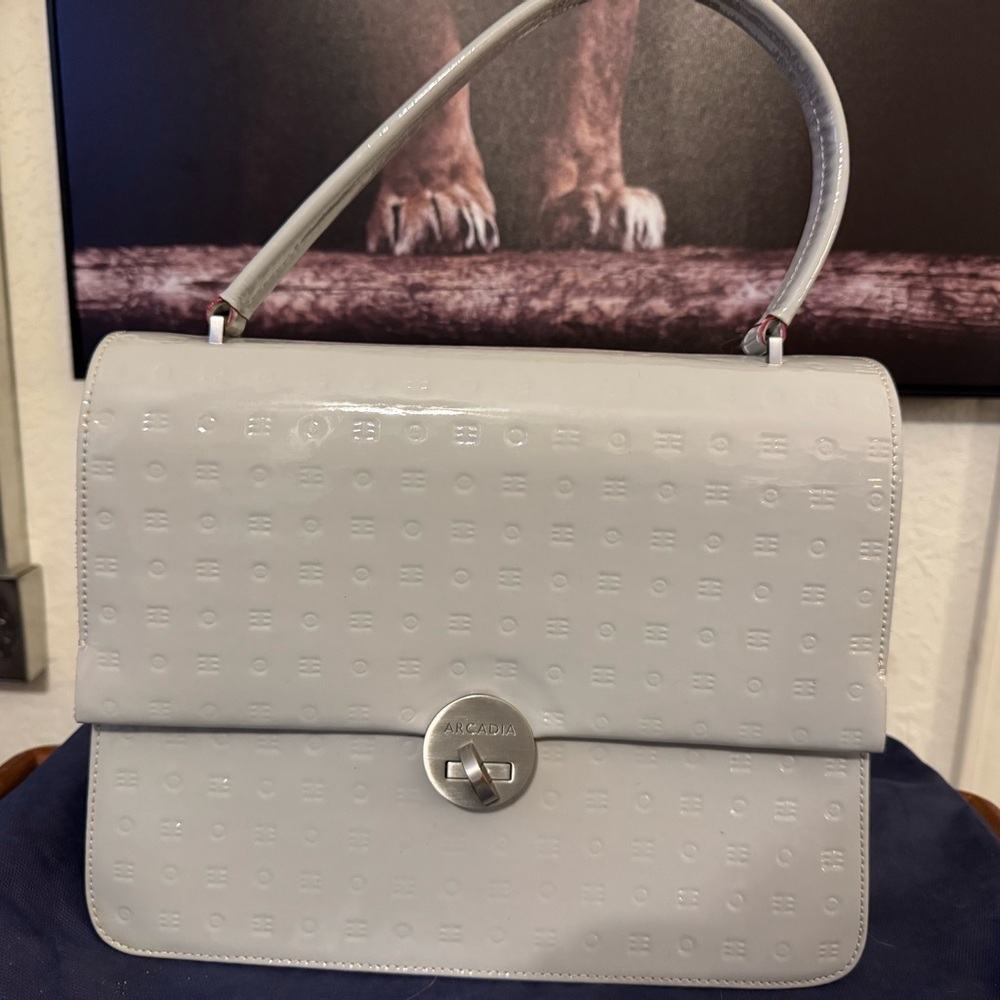Arcadia Light Gray Satchel